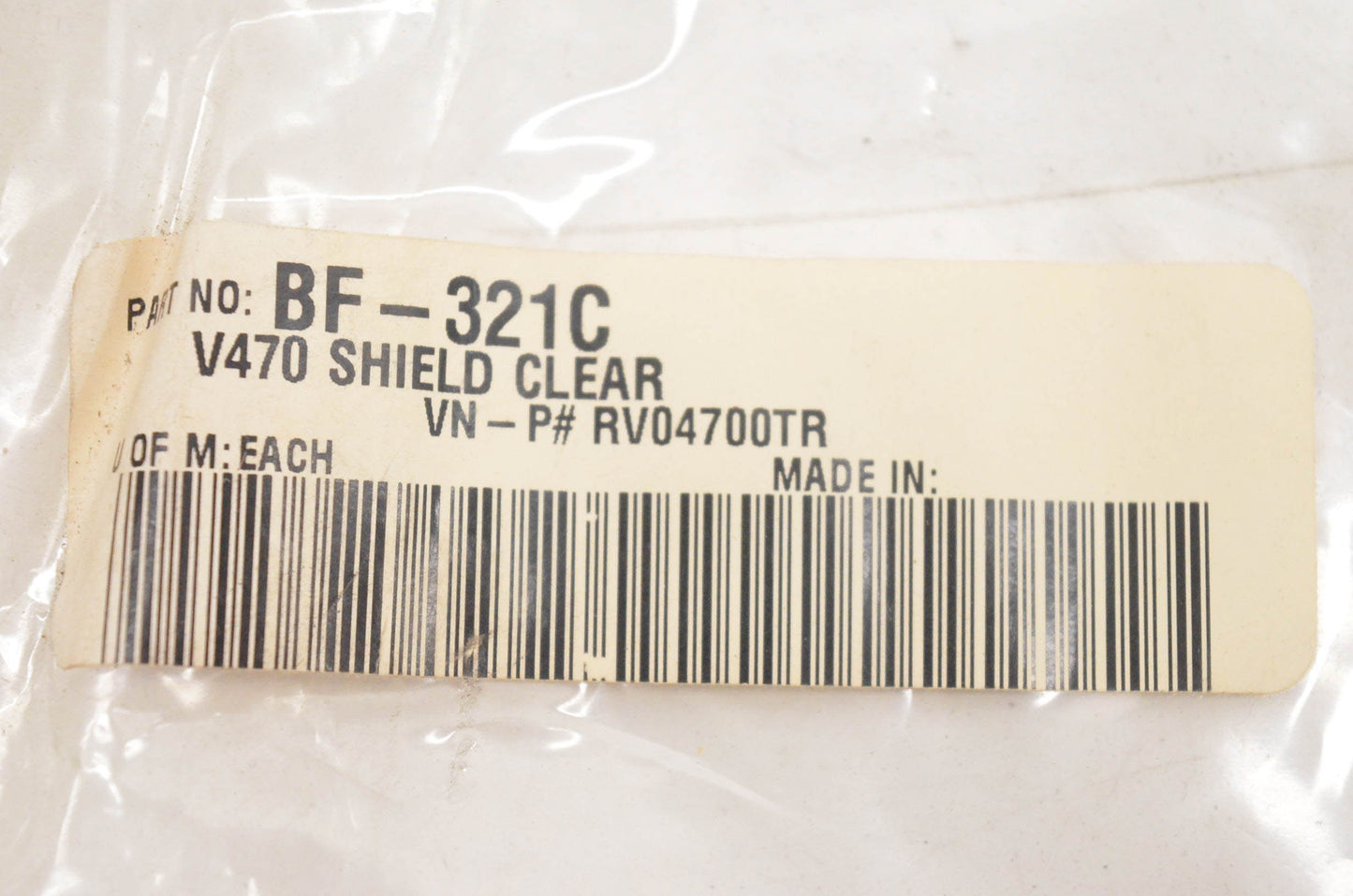 Bieffe BF321C Clear Helmet Shield NOS