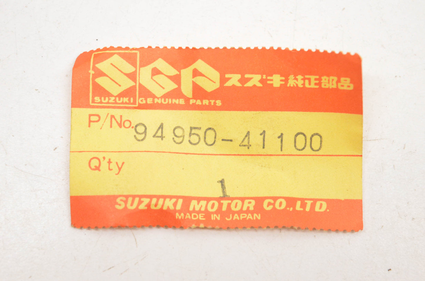 New OEM Suzuki 94950-41100 Number Plate A Holder NOS