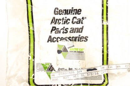 New OEM Arctic Cat 8040-486 Hex Nuts SL 3/8-16 Z&Y Qty 2 NOS
