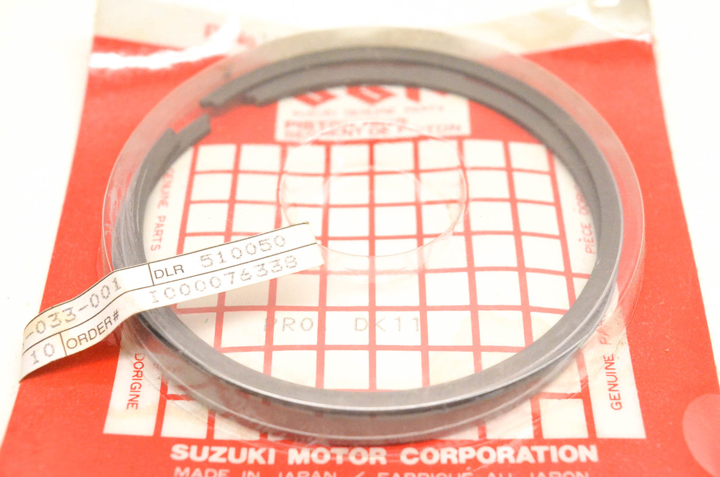 New OEM Suzuki 12140-89B01-000, 3003-760 Piston Ring Kit NOS