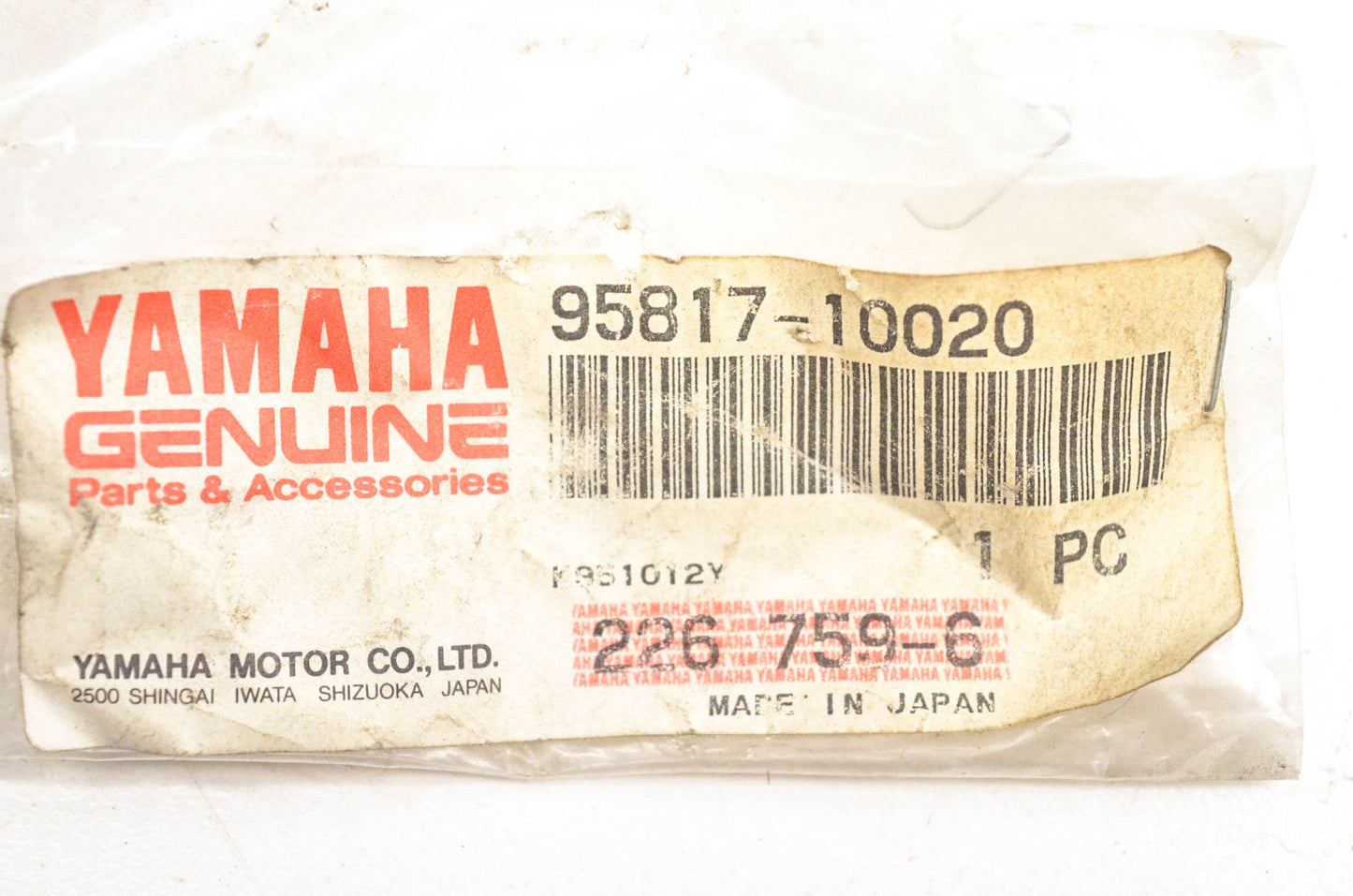 New OEM Yamaha 95817-10020-00 Flange Bolt NOS