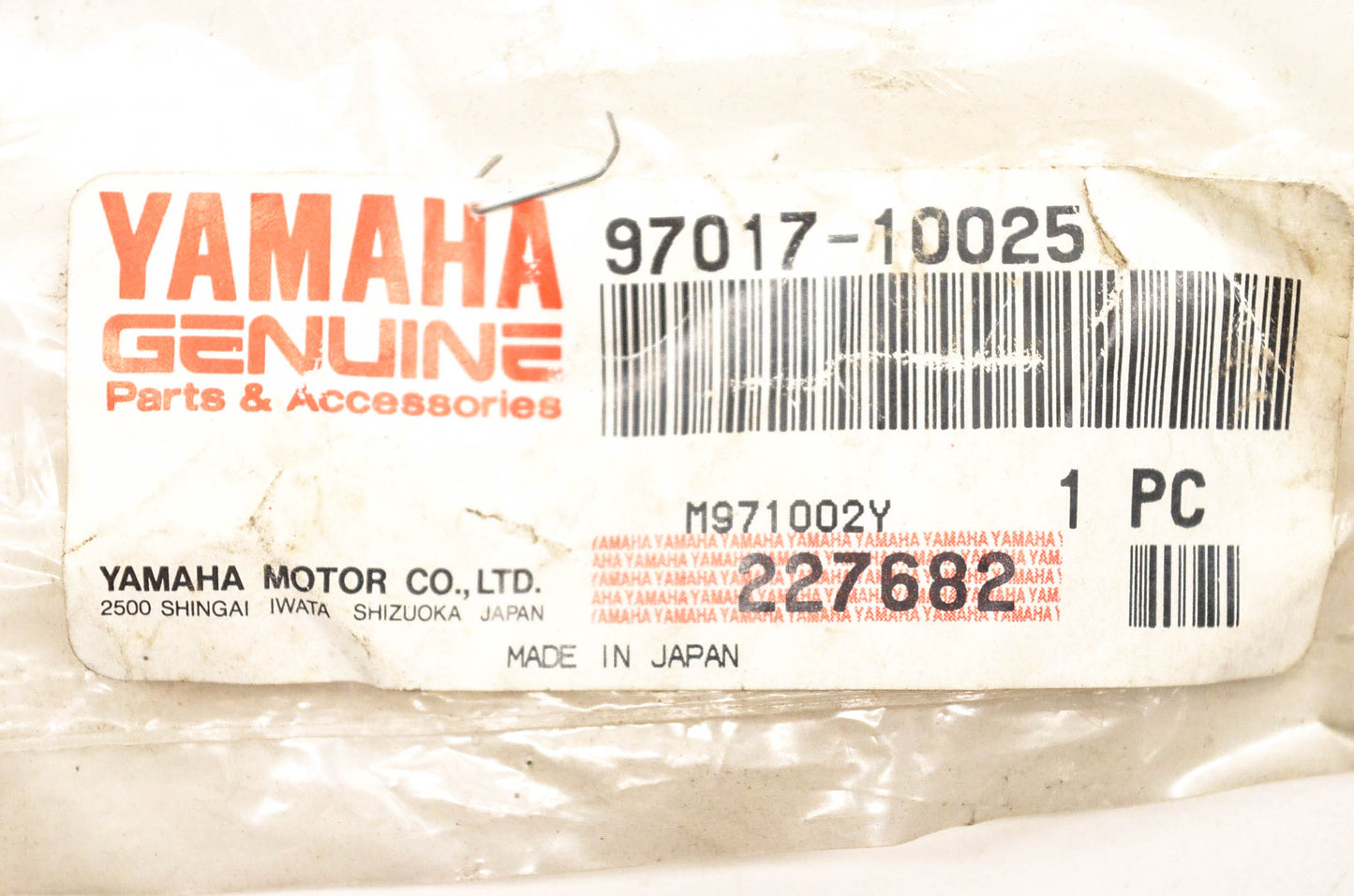 New OEM Yamaha 97017-10025-00 Bolt NOS