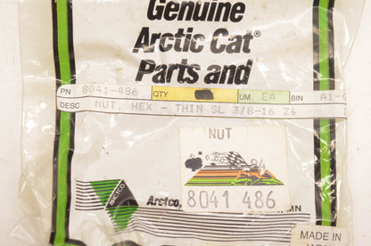 New OEM Arctic Cat 8041-486 Nylon Hex Nuts Qty 2 NOS