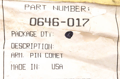 New OEM Arctic Cat 0646-017 Comet Pin NOS