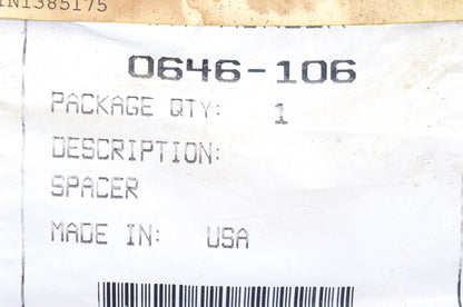 New OEM Arctic Cat 0646-106 Urethane Clutch Spacer NOS