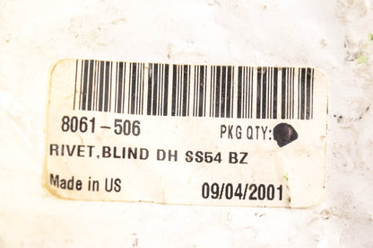 New OEM Arctic Cat 8061-506 Blind Rivets DH SS54 BZ Qty 5 NOS