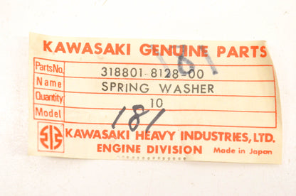 New OEM Kawasaki 318801-8128-00, 3000-181 Spring Washers Qty 10 NOS