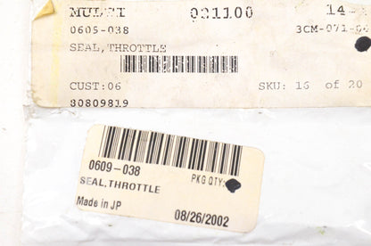 New OEM Arctic Cat 0609-038 Throttle Seal Qty 2 NOS