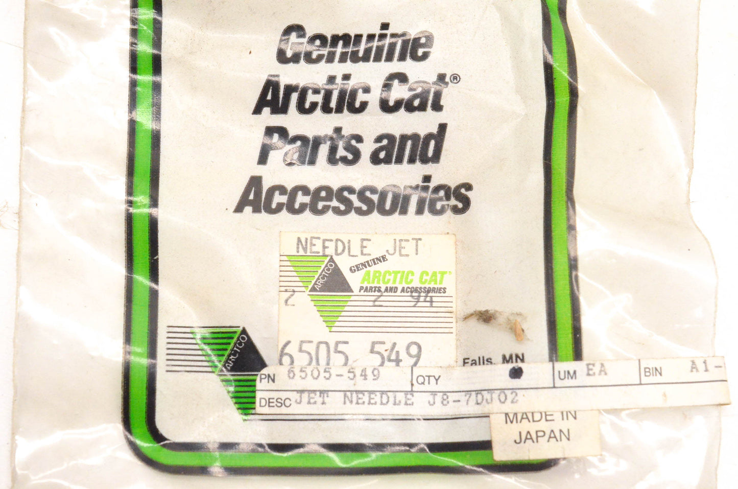 New OEM Arctic Cat 6505-549 Needle Jet NOS