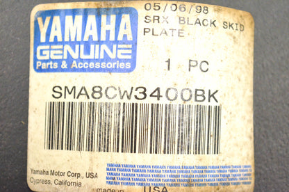 New OEM Yamaha SMA8CW3400BK Black Skid Plate NOS