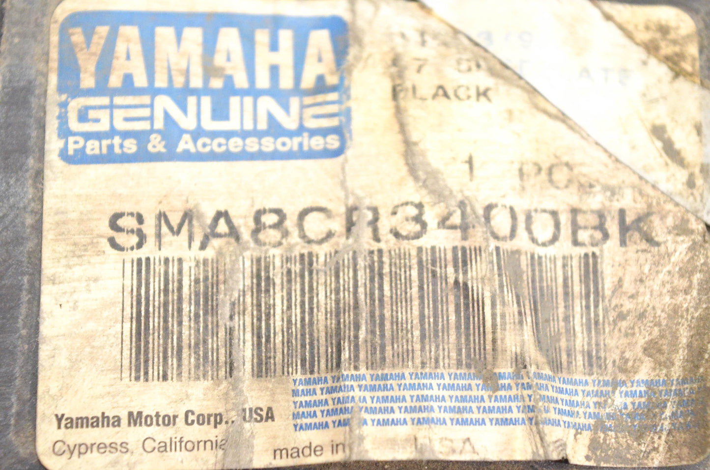 New OEM Yamaha SMA8CR3400BK Black Skid Plate NOS