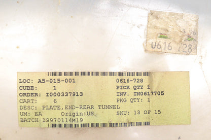 New OEM Arctic Cat 0616-728 Rear Tunnel Plate NOS