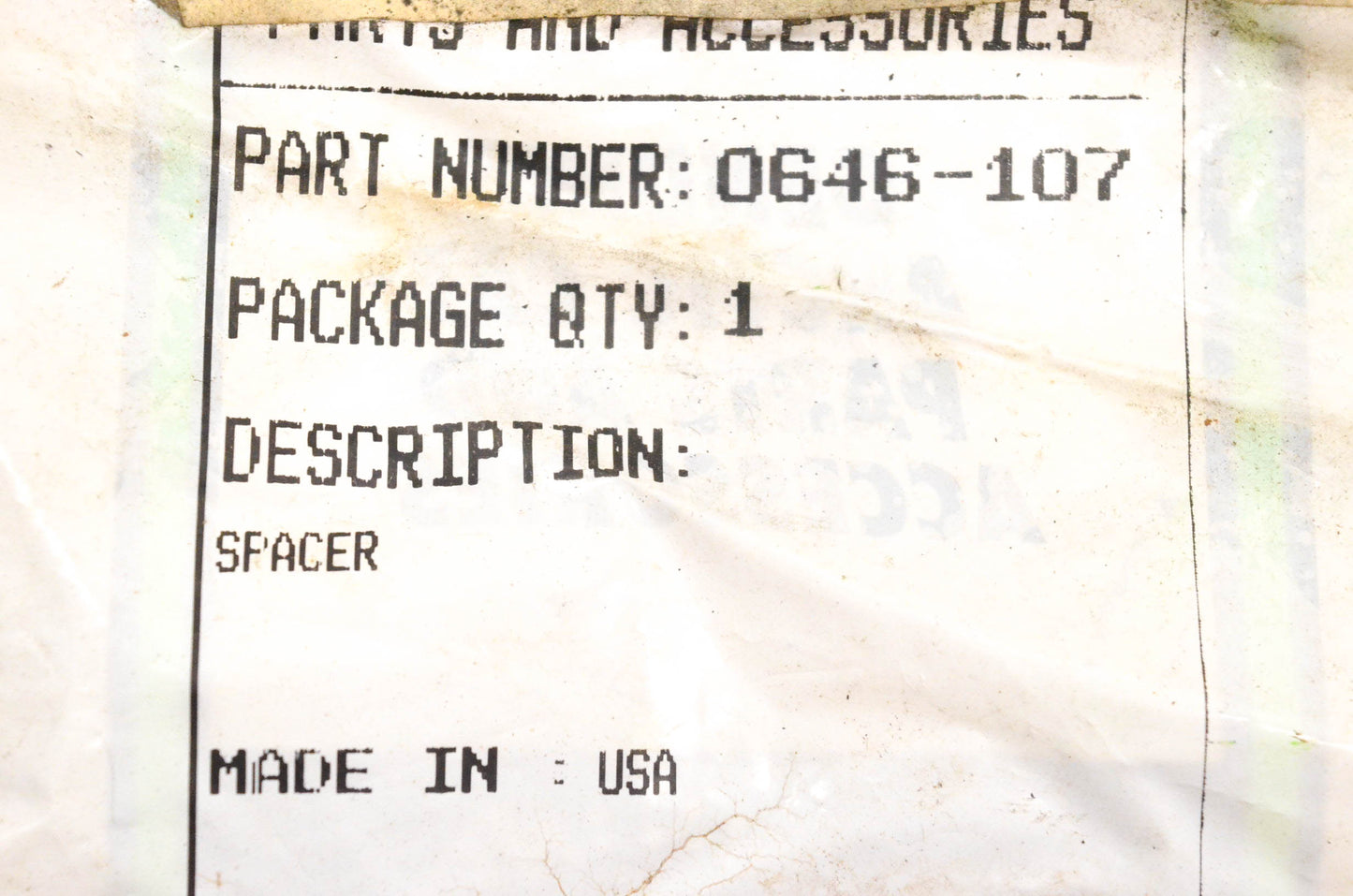 New OEM Arctic Cat 0646-107 Clutch Spacer NOS