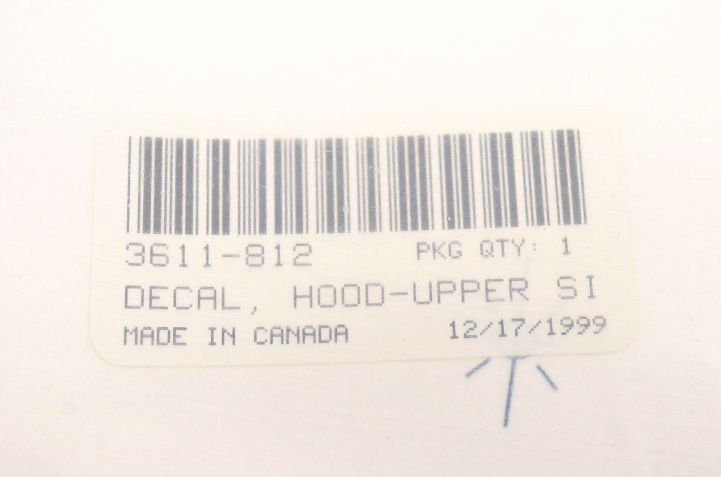 New OEM Arctic Cat 3611-812 Upper Hood Decal NOS
