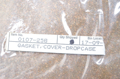 New OEM Arctic Cat 0107-258 Dropcase Cover Gasket NOS