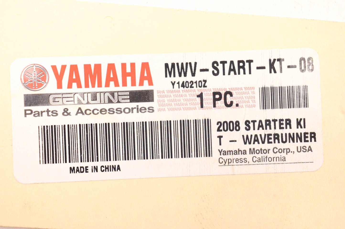 New OEM Yamaha MWV-START-KT-08 Waverunner Starter Kit NOS
