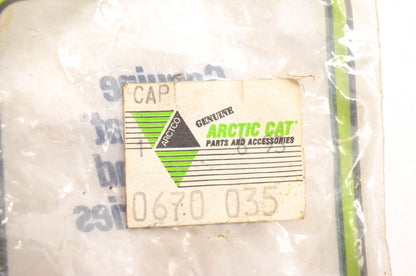 New OEM Arctic Cat 0670-035 Green Coolant Cap NOS