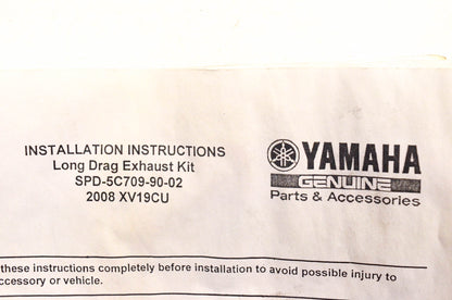 New OEM Yamaha SPD-5C709-90-02 Long Drag Exhaust Mount Hardware Kit NOS
