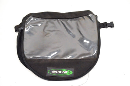 New OEM Arctic Cat 1639-708 Black Weave Vinyl Tank Bag With Pockets Kit NOS