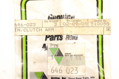 New OEM Arctic Cat 0646-023 Clutch Pins Qty 3 NOS