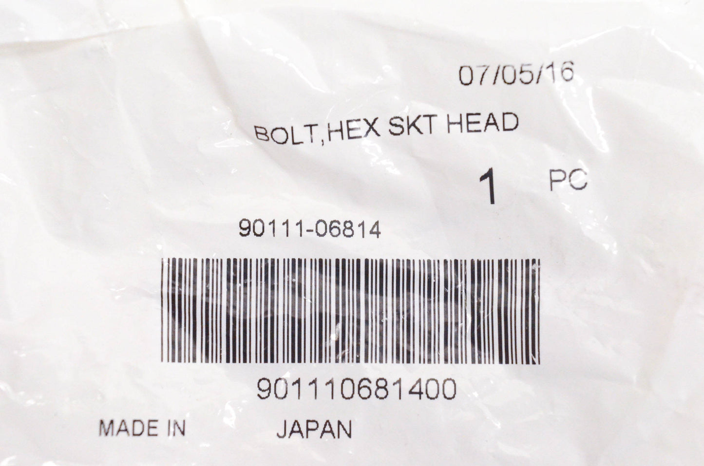 New OEM Yamaha 90111-06814-00 Hex Socket Head Bolt NOS