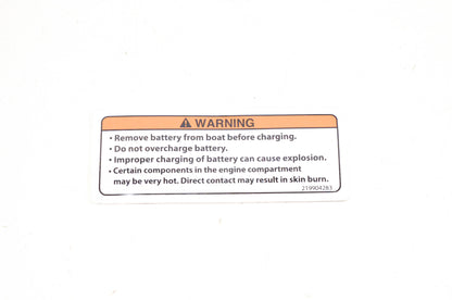 Aftermarket 219904283 Battery Warning Decal NOS
