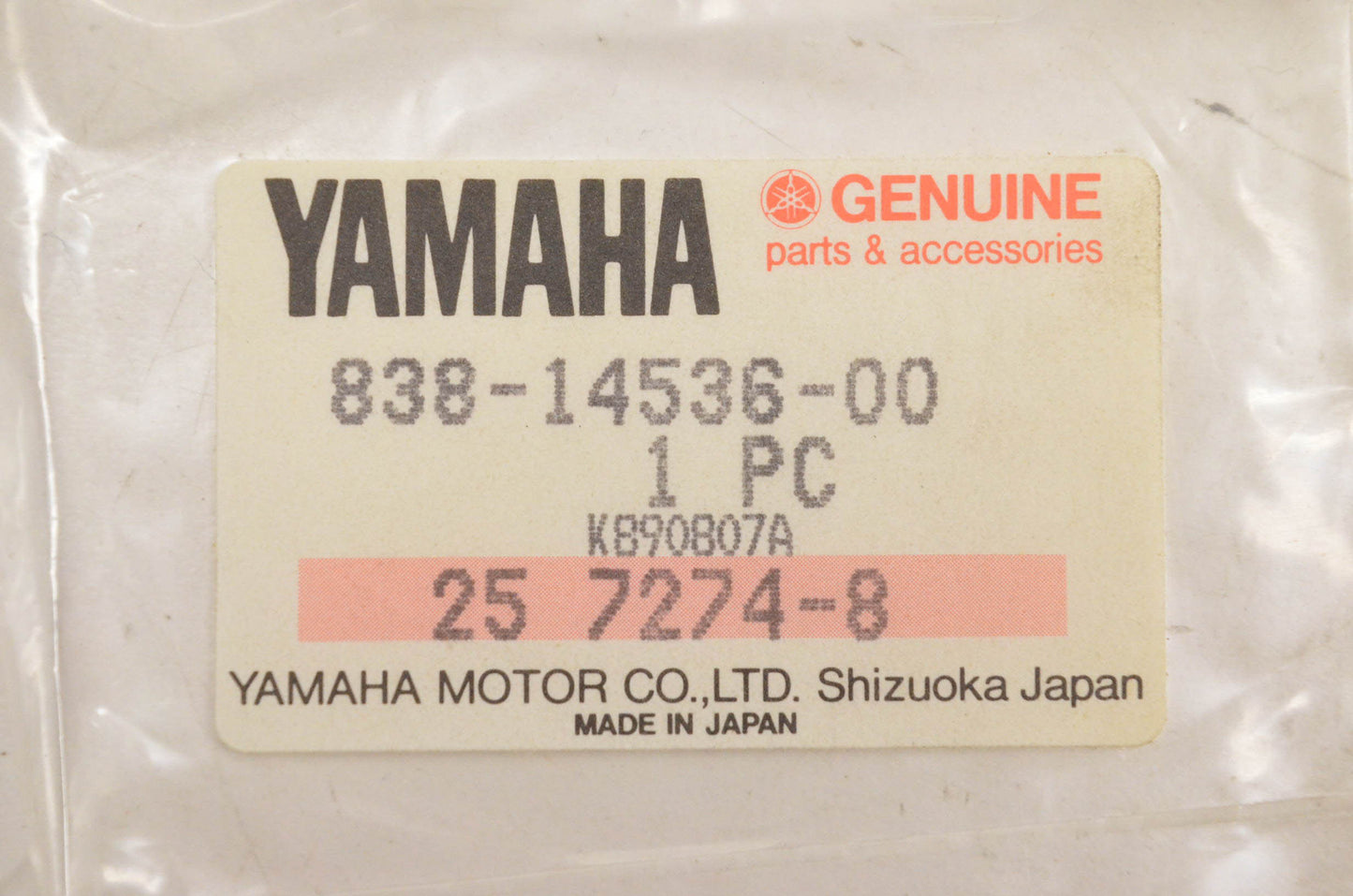 New OEM Yamaha 838-14536-00-00 Carburetor Gasket NOS