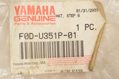 New OEM Yamaha F0D-U351P-01-00 RH Step Mat NOS