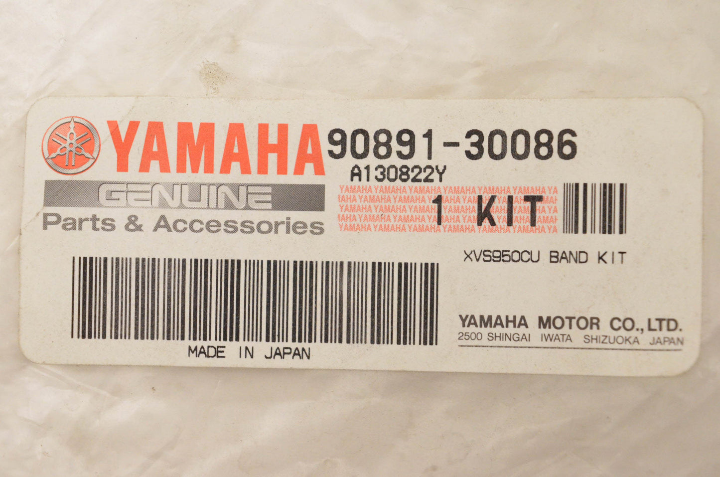 New OEM Yamaha 90891-30086-00 Band Kit NOS