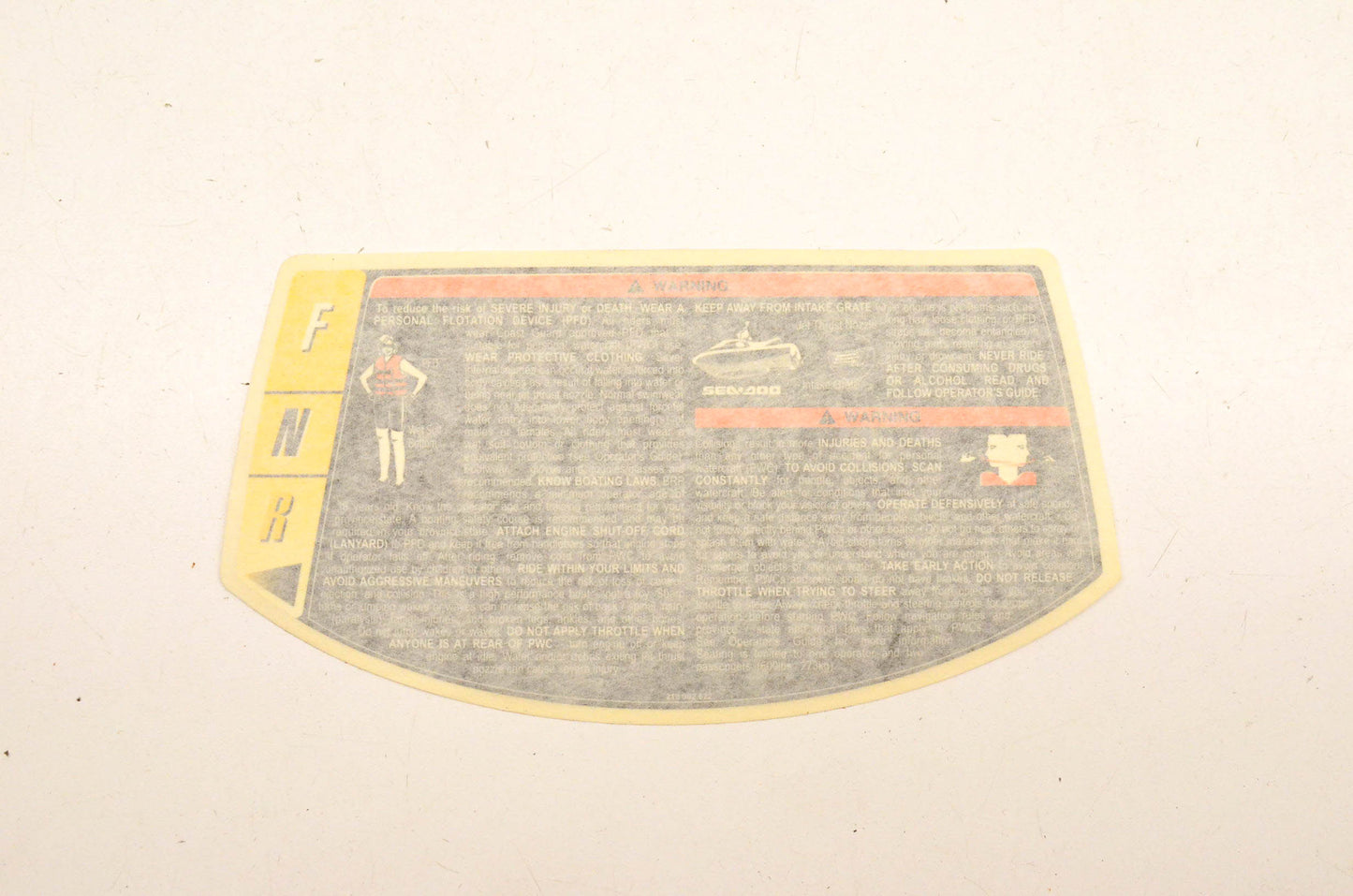 Aftermarket 219902622 Warning Decal NOS