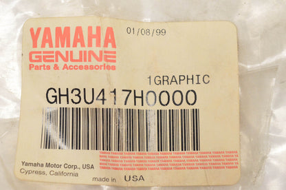 New OEM Yamaha GH3-U417H-00-00 Triple 1100 Decal NOS