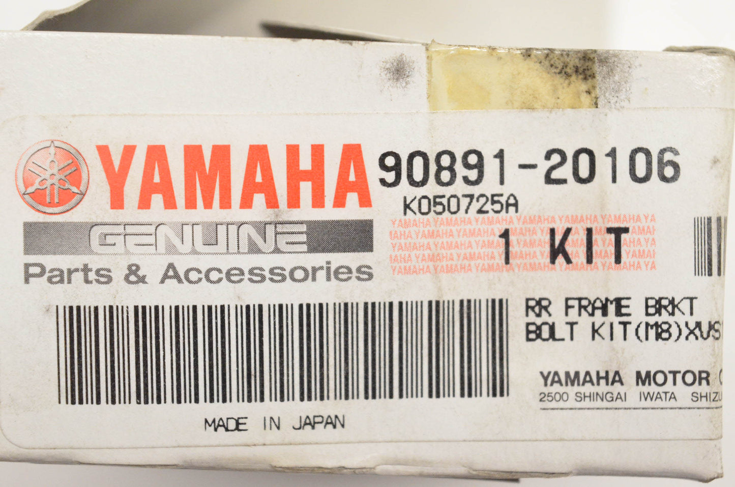 New OEM Yamaha 90891-20106-00 Frame Bracket Kit NOS