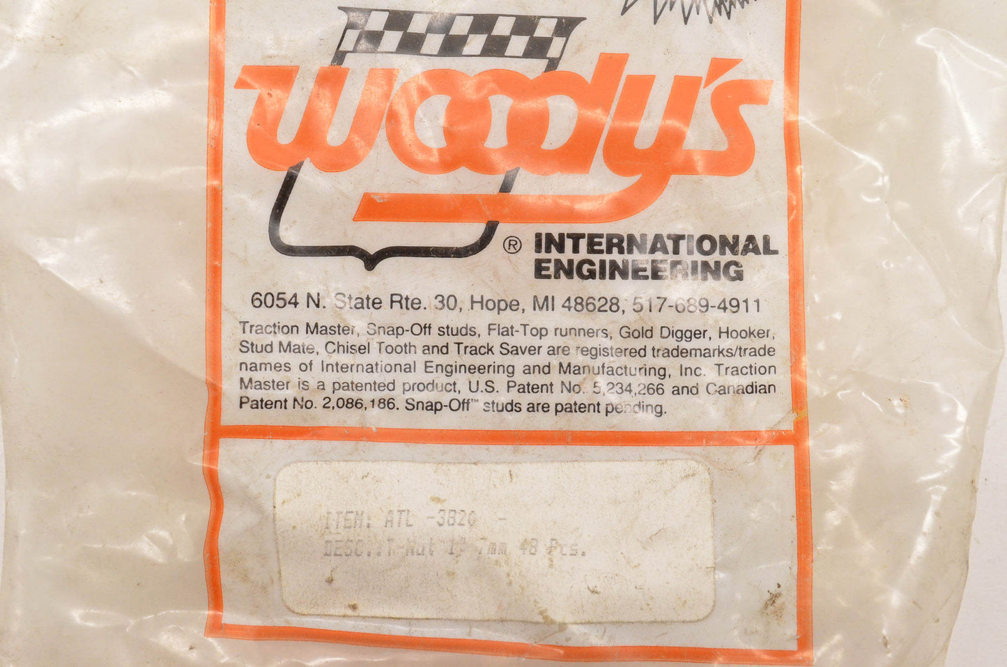 Woody's ATL-3820 T Nuts 7mm Kit NOS