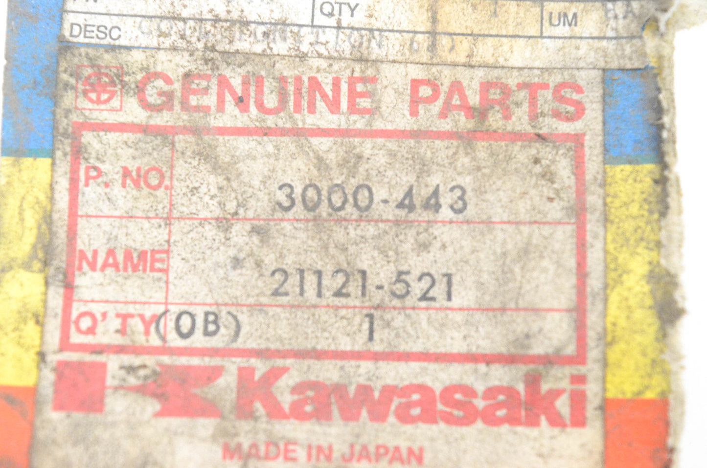 New OEM Kawasaki 3000-443, 21121-521 Ignition Coil Assembly NOS