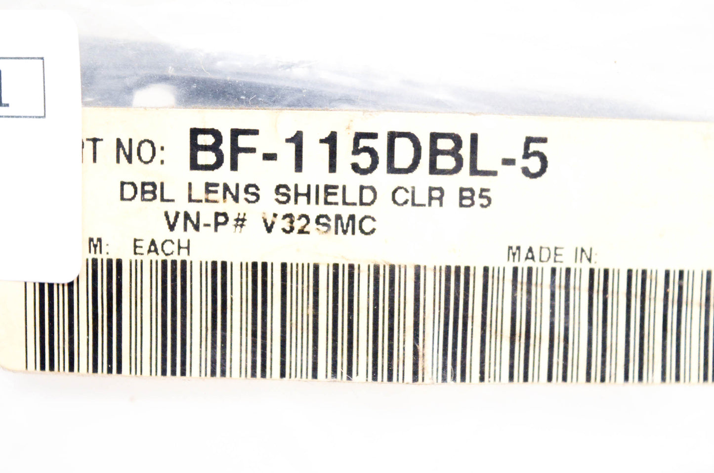 Bieffe BF-115DBL-5 Clear Double Lens Shield NOS