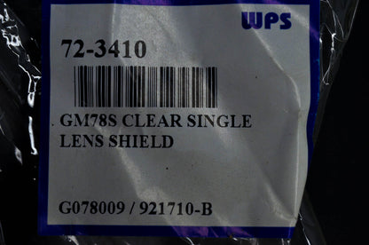 WPS 72-3410, G078009, 921710-B GM78S Clear Single Lens Shield NOS