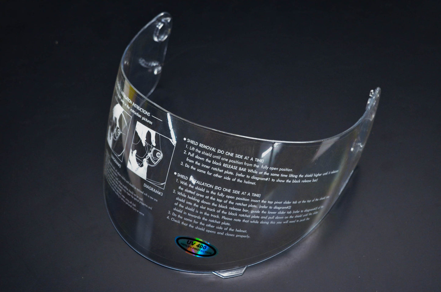 Gmax 63291 Clear Helmet Visor Shield NOS