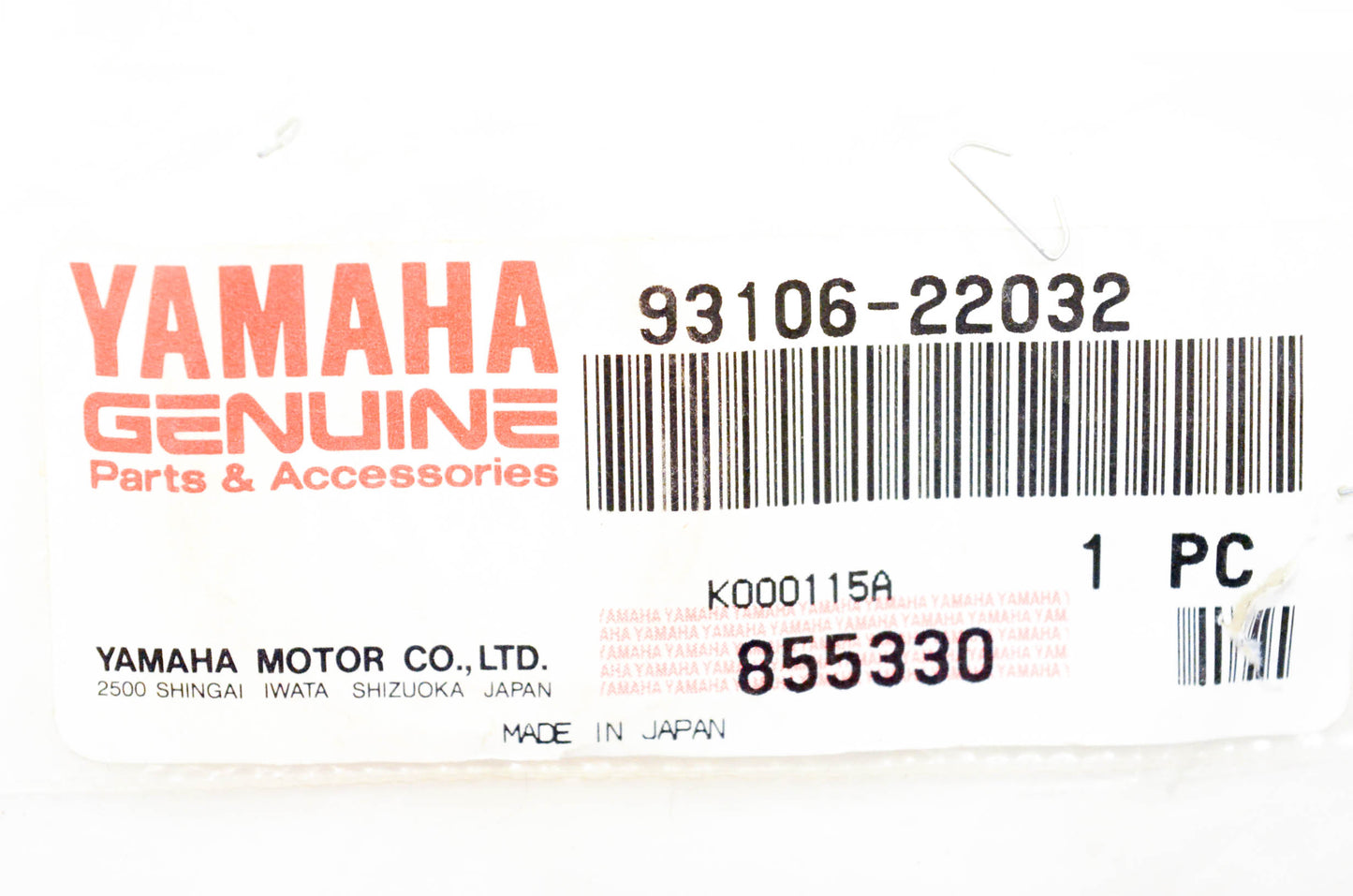 New OEM Yamaha 93106-22032-00 Oil Seal NOS