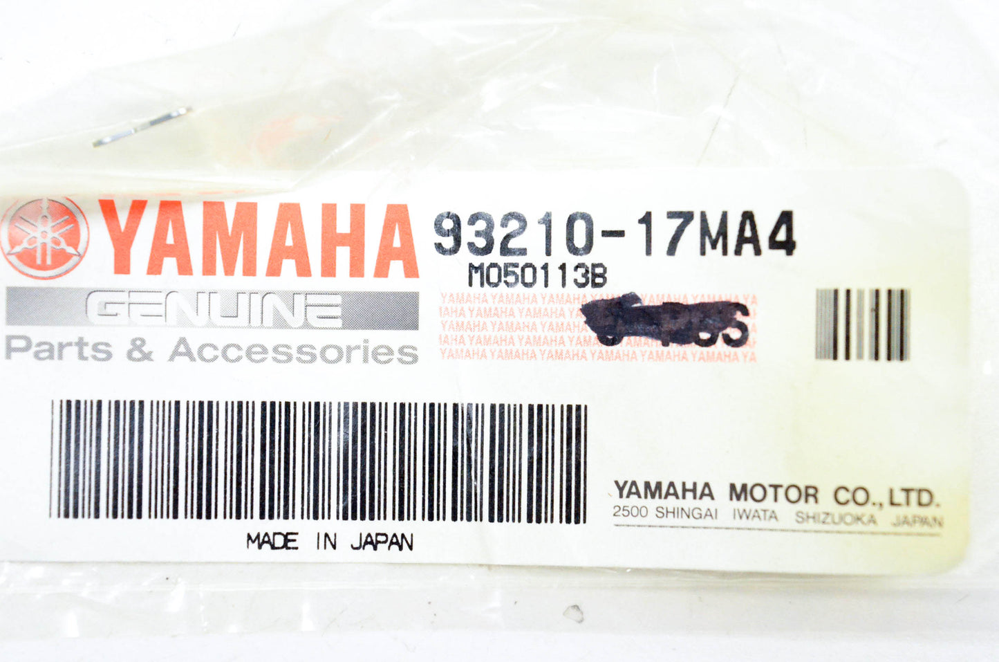 New OEM Yamaha 93210-17MA4-00 O Ring NOS