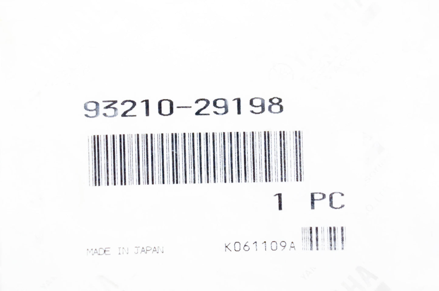 New OEM Yamaha 93210-29198-00 O Ring NOS