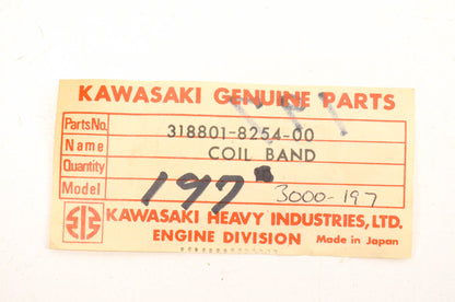 New OEM Kawasaki 318801-8254-00, 3000-197 Coil Band NOS