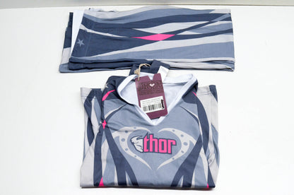 Thor 3070-0274 Pink Small Girls Pajama Gloss Long Sleeve Top & Bottom NOS