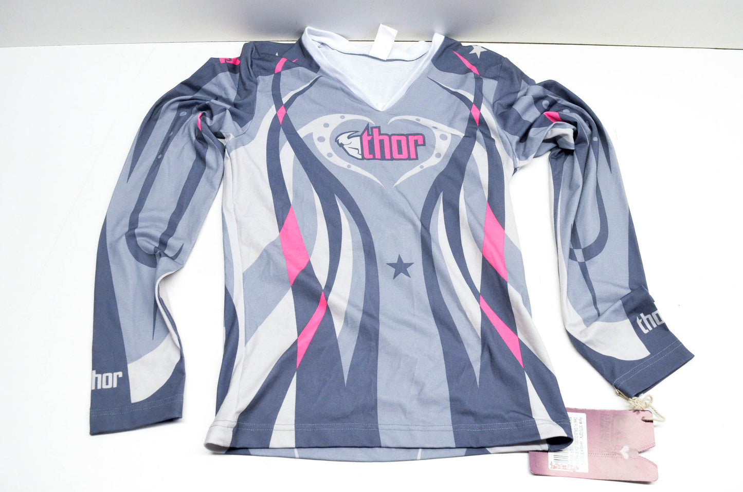 Thor 3070-0274 Pink Small Girls Pajama Gloss Long Sleeve Top & Bottom NOS