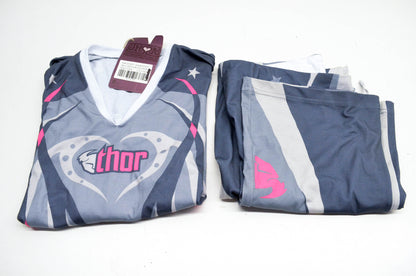 Thor 3070-0275 Pink Medium Girls Pajama Long Sleeve Top & Bottom NOS