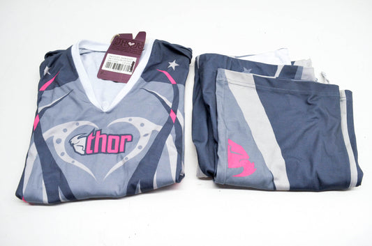 Thor 3070-0275 Pink Medium Girls Pajama Long Sleeve Top & Bottom NOS
