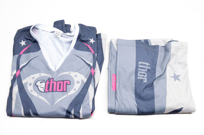 Thor ZC012-7 Pink XLarge Girls Pajama Long Sleeve Top & Bottom NOS