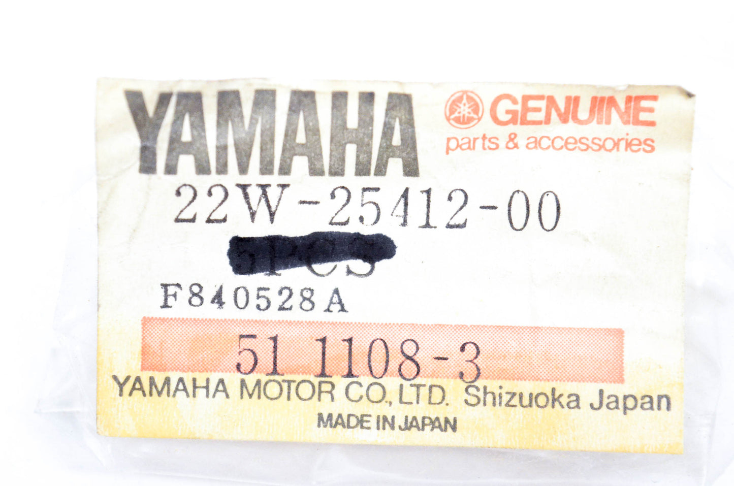 New OEM Yamaha 22W-25412-00-00 Lock Washer NOS