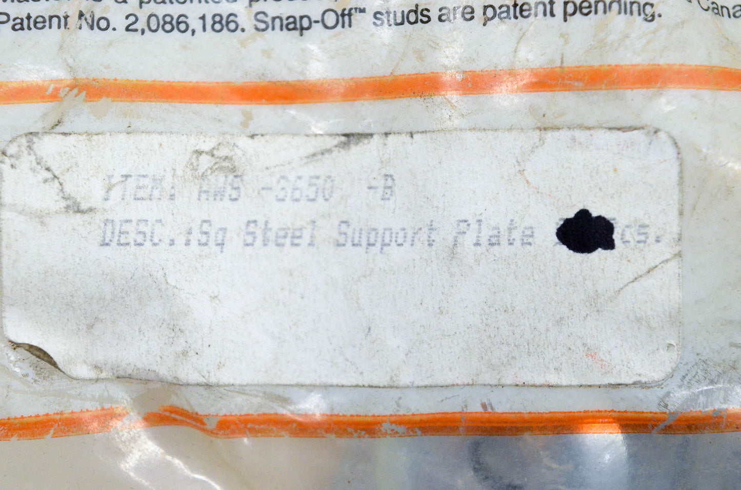 Woody's AWS-3650-B Steel Support Plates Qty 9 NOS