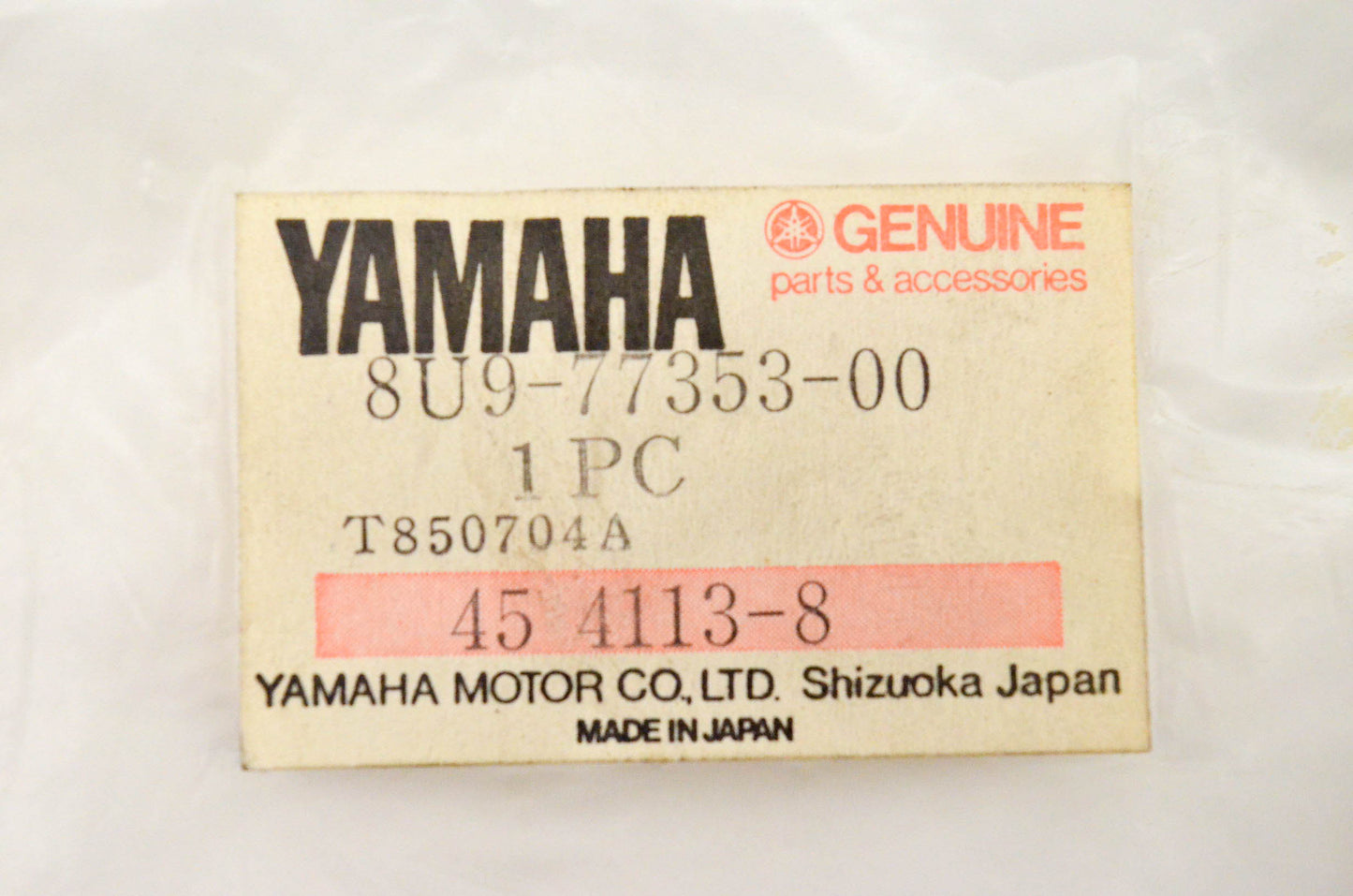 New OEM Yamaha 8U9-77353-00-00 Emblem NOS