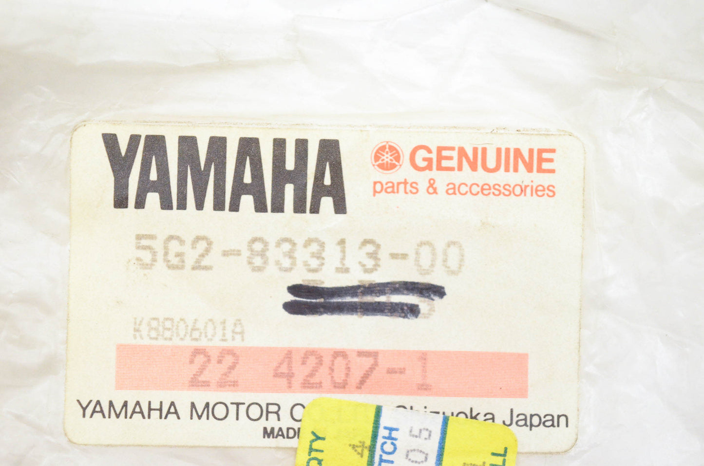 New OEM Yamaha 5G2-83313-00-00 Flasher Lens Gasket NOS